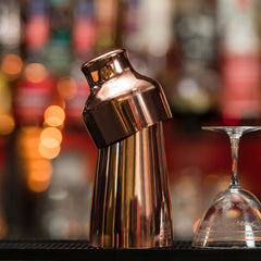 Mezclar Copper Plated Art Deco Cocktail Shaker 17.5oz / 500ml