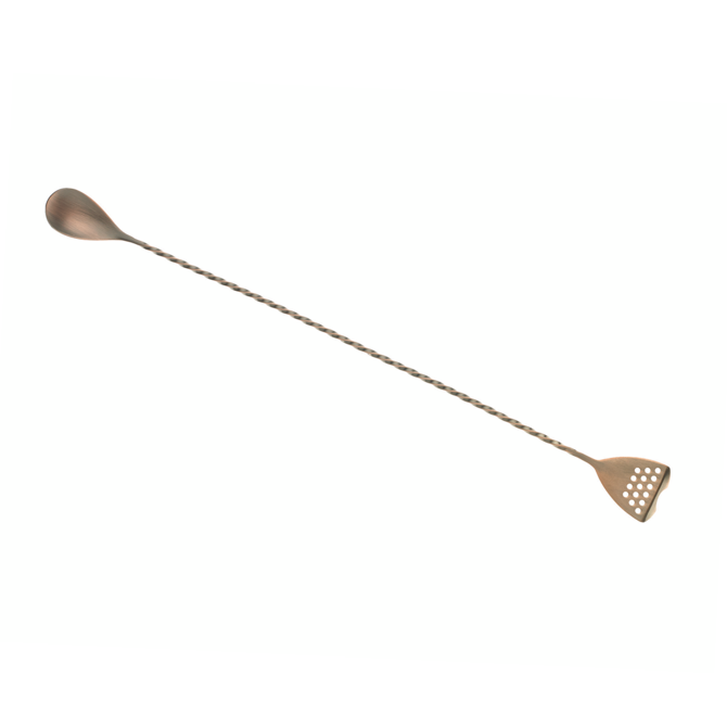 Barfly Antique Copper Bar Spoon with Strainer End 15.75inch / 40cm