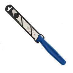 Barfly Utility Knife Rounded Tip, Wavy Edge, Blue 4.3inch / 11cm