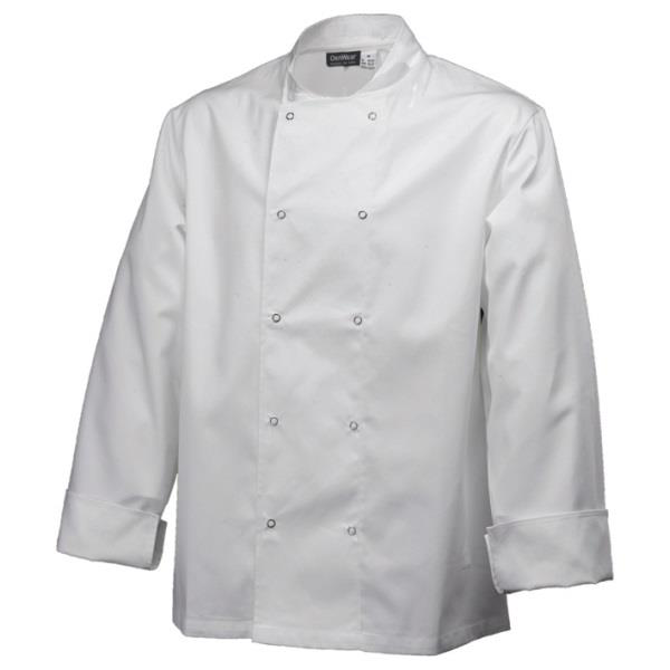 Basic Stud Jacket Long Sleeve White