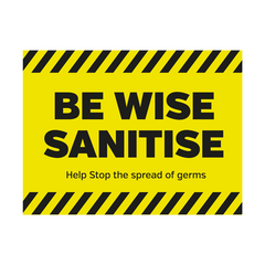 Be Wise Santise Floor Graphic 40 x 30cm