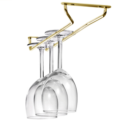 Brass Plated Glass Rack 24inch