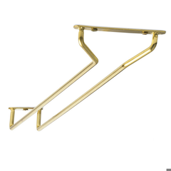 Brass Plated Glass Rack 40.5cm