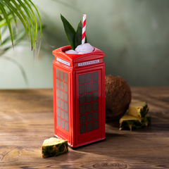 Ceramic Red Telephone Box Tiki Mug 25.8oz / 735ml