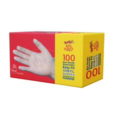 Clear Powder Free Vinyl Gloves Medium