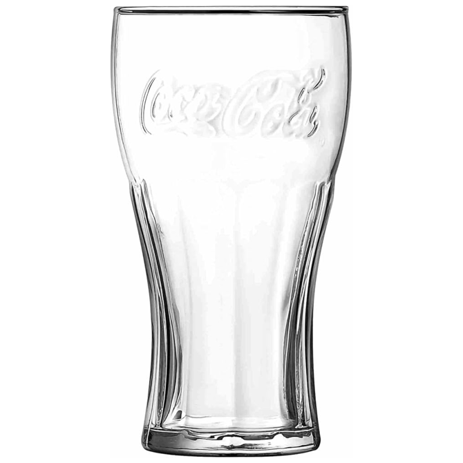 Coca Cola Contour Glasses Fully Tempered 16oz / 460ml
