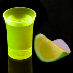 Econ Neon Yellow Polystyrene Shot Glasses CE 1.25oz / 35ml