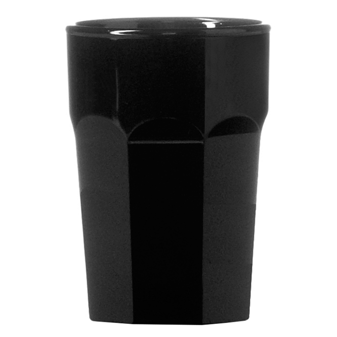 Elite Remedy Polycarbonate Shot Glasses Black CE 25ml
