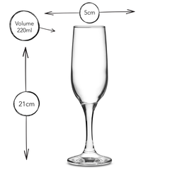 Essence Champagne Flutes 7.7oz / 220ml