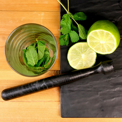 Black Vinyl Boston Cocktail Shaker Set