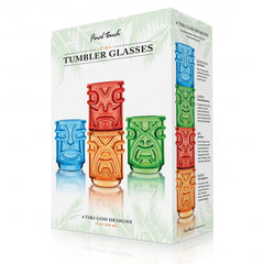 Final Touch Coloured Tiki Tumblers 12.5oz / 355ml