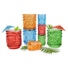 Final Touch Coloured Tiki Tumblers 12.5oz / 355ml