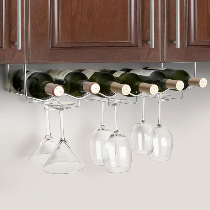Final Touch Under Cabinet Wine Rack