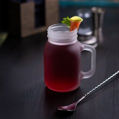 Frosted Mason Drinking Jar Glasses 20oz / 568ml