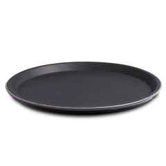 Gengrip Round Non-Slip Tray Black 11inch