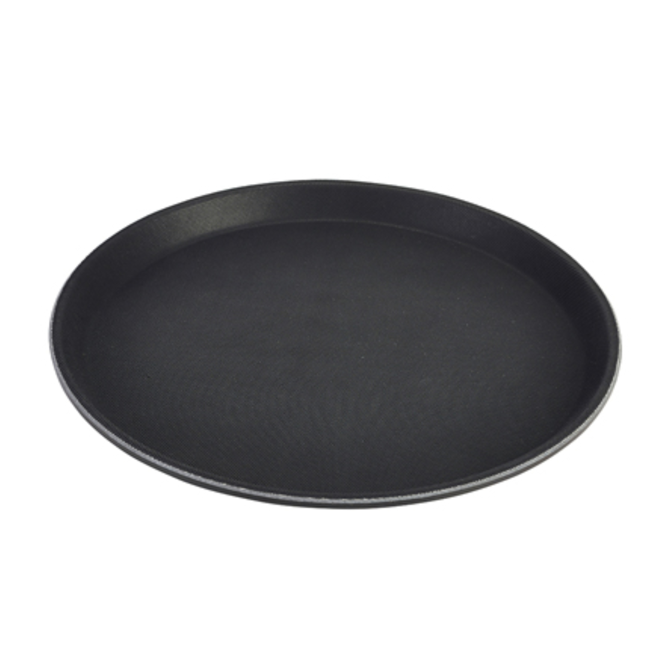 Gengrip Round Non-Slip Tray Black 16inch / 40cm