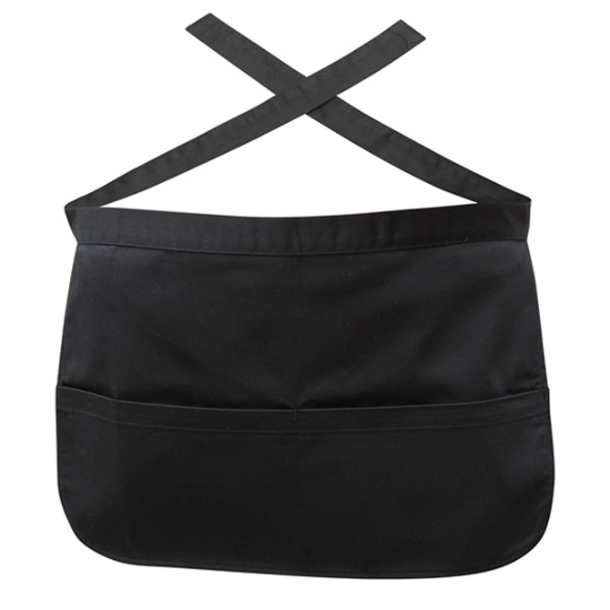 Genware Money Pocket Waist Apron Black
