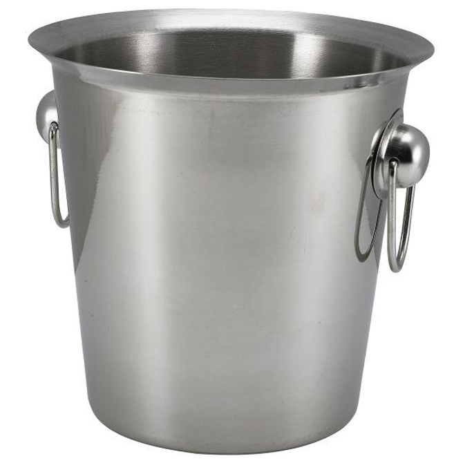 Genware Stainless Steel Wine Bucket with Ring Handles