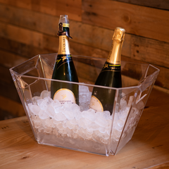 Glacier Acrylic Geometric Wine Bucket