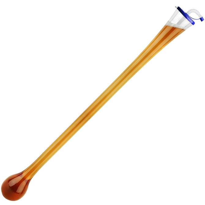 Plastic Yard of Ale Glass with Lid 2.8 Pint