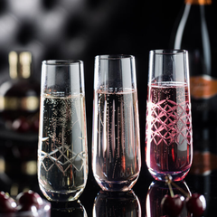 Raffles Lines Champagne Flutes 8oz / 230ml