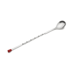 Stainless Steel Bar Spoon with Red Knob