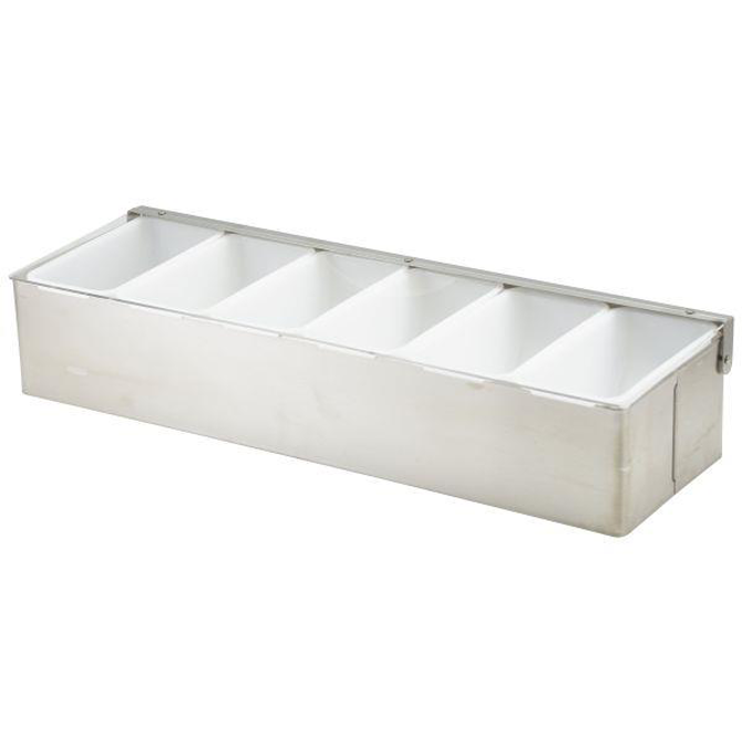 Stainless Steel Dispenser 6 Compartment