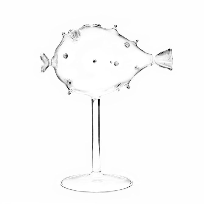 Stemmed Puffer Fish Cocktail Glass 10.2oz / 290ml