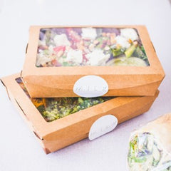 Biodegradable Kraft Salad Box with Window